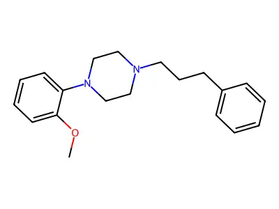 1-(2-Methoxyphenyl)-4-(3-phenylpropyl)piperazine structure