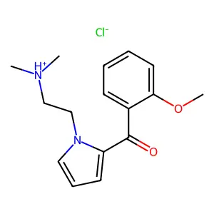 Ketone, 1-(2-(dimethylamino)ethyl)pyrrol-2-yl o-methoxyphenyl, hydrochloride structure