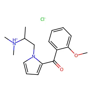 Ketone, 1-(2-(dimethylamino)propyl)pyrrol-2-yl o-methoxyphenyl, hydrochloride structure