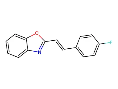 Benzoxazole, 2-[2-(4-fluorophenyl)ethenyl]- structure