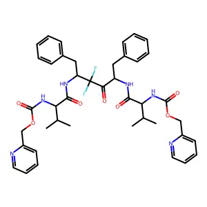 Bis(Val-NH)-diF-acetone deriv. structure