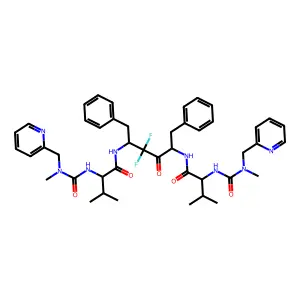 Bis(Val-NH)-diF-acetone deriv. structure