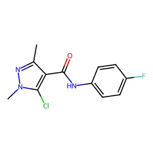5-Chloro-N-(4-Fluorophenyl)-1,3-Dimethyl-1H-Pyrazole-4-Carboxamide structure