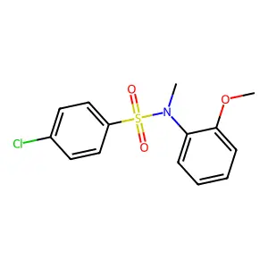 4-chloro-N-(2-methoxyphenyl)-N-methylbenzenesulfonamide structure