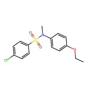 4-chloro-N-(4-ethoxyphenyl)-N-methylbenzenesulfonamide structure