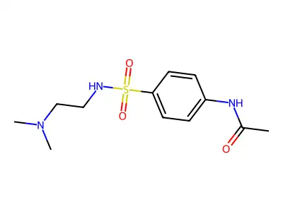 N-[4-(2-dimethylaminoethylsulfamoyl)phenyl]acetamide structure