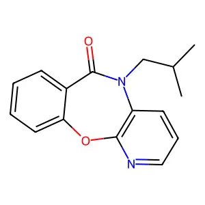 5-(2-Methylpropyl)-pyrido(2,3-b)(1,4)benzoxazepin-6(5H)-one structure