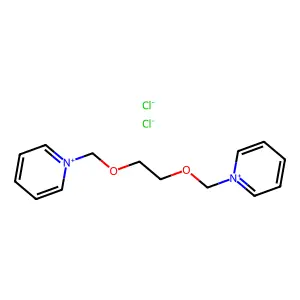 Pyridinium, 1,1'-(1,2-ethanediylbis(oxymethylene))bis-, chloride (1:2) structure
