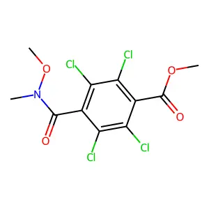 Methyl 2,3,5,6-tetrachloro-N-methoxy-N-methylterephthalamate structure
