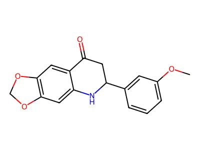 6-(3-methoxyphenyl)-6,7-dihydro-[1,3]dioxolo[4,5-g]quinolin-8(5H)-one structure