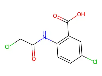 5-Chloro-2-((2-chloroacetyl)amino)benzoic acid structure