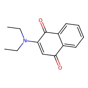 1,4-Naphthoquinone, 2-diethylamino- structure