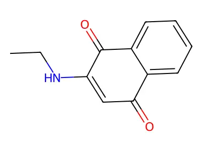 2-(Ethylamino)naphthalene-1,4-dione structure