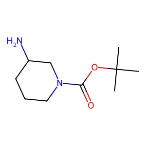 tert-butyl (3S)-3-aminopiperidine-1-carboxylate structure