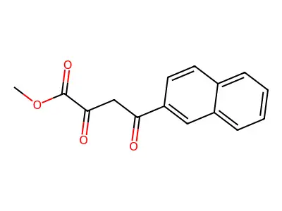 Methyl 4-(naphthalen-2-yl)-2,4-dioxobutanoate structure