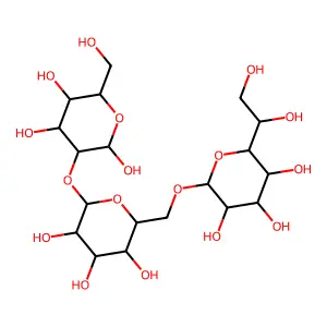 2-O-(6-O-glycero-manno-heptopyranosyl-glucopyranosyl)glucopyranose structure