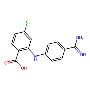 4'-脒基苯基-4-氯氨茴酸 structure