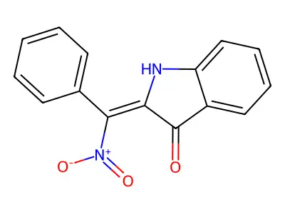 3H-Indol-3-one, 1,2-dihydro-2-(nitrophenylmethylene)- structure