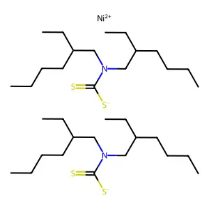 双(N,N-双(2-乙基己基)氨荒酸-kS,kS')镍 structure