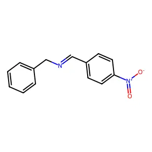 Benzenemethanamine, N-[(4-nitrophenyl)methylene]- structure