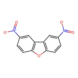 Dibenzofuran, 2,8-dinitro- structure