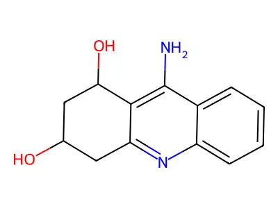 1,3-Acridinediol, 9-amino-1,2,3,4-tetrahydro- structure