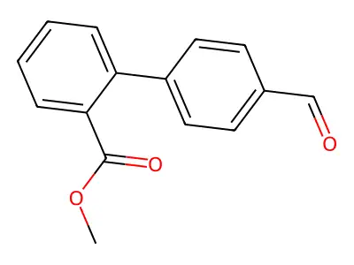 Methyl 2-(4-formylphenyl)benzoate structure