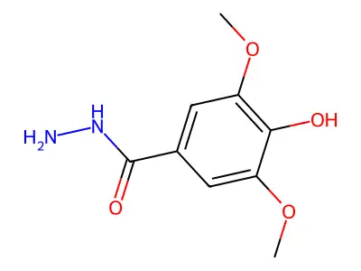 4-羟基-3,5-二甲氧基苯甲酰肼 structure