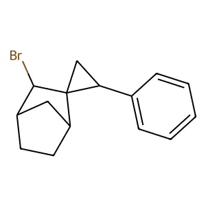 2-Bromo-2'-phenylspiro[bicyclo[2.2.1]heptane-3,1'-cyclopropane] structure