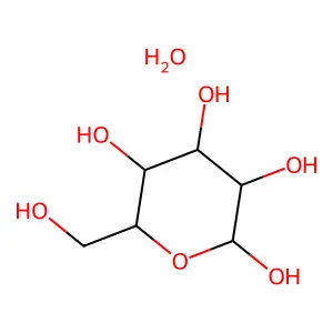 alpha-D-Glucose monohydrate structure