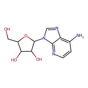 2-(7-氨基咪唑并[4,5-b]吡啶-3-基)-5-(羟甲基)氧杂环戊烷-3,4-二醇 structure