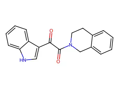 1-(3,4-dihydroisoquinolin-2(1H)-yl)-2-(1H-indol-3-yl)ethane-1,2-dione structure