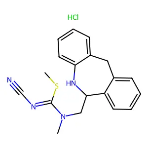 6-(N,S-Dimethyl-N'-cyanoisothioureidomethyl)-6,11-dihydro-5H-dibenz(b,e)azepine structure