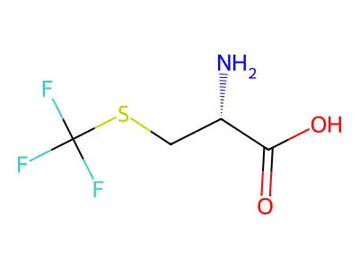 2-amino-3-(trifluoromethylsulfanyl)propanoic Acid structure