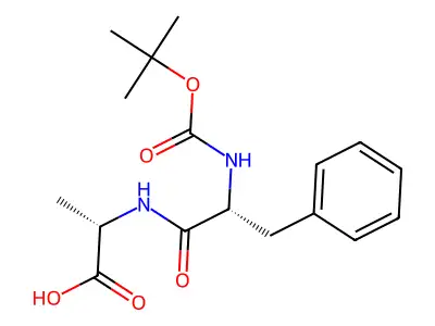 l-Alanine, N-[N-[(1,1-dimethylethoxy)carbonyl]-d-phenylalanyl]- structure