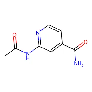 2-Acetamidopyridine-4-carboxamide structure