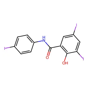 Triiodosalicylanilide structure