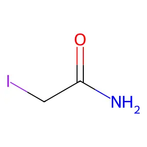 碘乙酰胺 structure