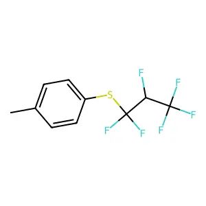 4-(1,1,2,3,3,3-Hexafluoropropylthio)toluene structure