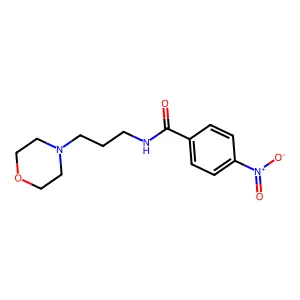 N-(3-吗啉-4-基丙基)-4-硝基苯甲酰胺 structure