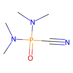 Phosphorocyanidic diamide, tetramethyl- structure
