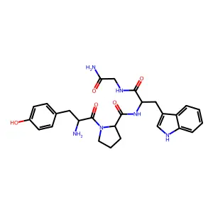 酪氨酰-脯氨酰-色氨酰-甘氨酰胺 structure