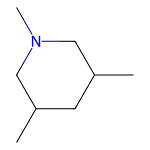 cis-1,3,5-Trimethylpiperidine structure