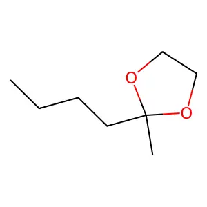 1,3-Dioxolane, 2-butyl-2-methyl- structure