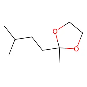 1,3-Dioxolane, 2-isopentyl-2-methyl- structure