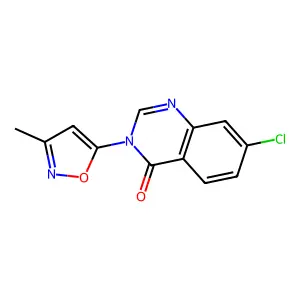 4(3H)-Quinazolinone, 7-chloro-3-(3-methyl-5-isoxazolyl)- structure
