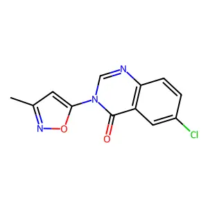 4(3H)-Quinazolinone, 6-chloro-3-(3-methyl-5-isoxazolyl)- structure