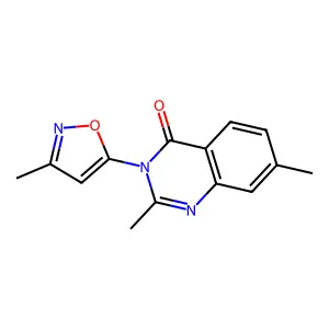 4(3H)-Quinazolinone, 2,7-dimethyl-3-(3-methyl-5-isoxazolyl)- structure