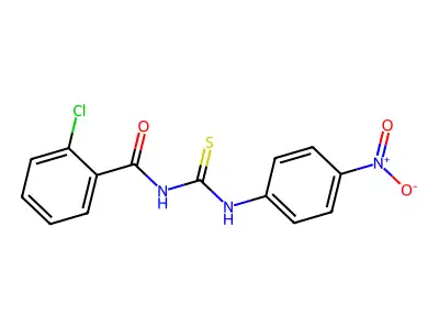 1-(2-Chlorobenzoyl)-3-(4-nitrophenyl)-2-thiourea structure