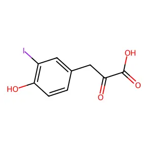 3-(4-Hydroxy-3-iodophenyl)-2-oxopropanoic acid structure